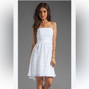 Tracy Reese White Strapless Dress